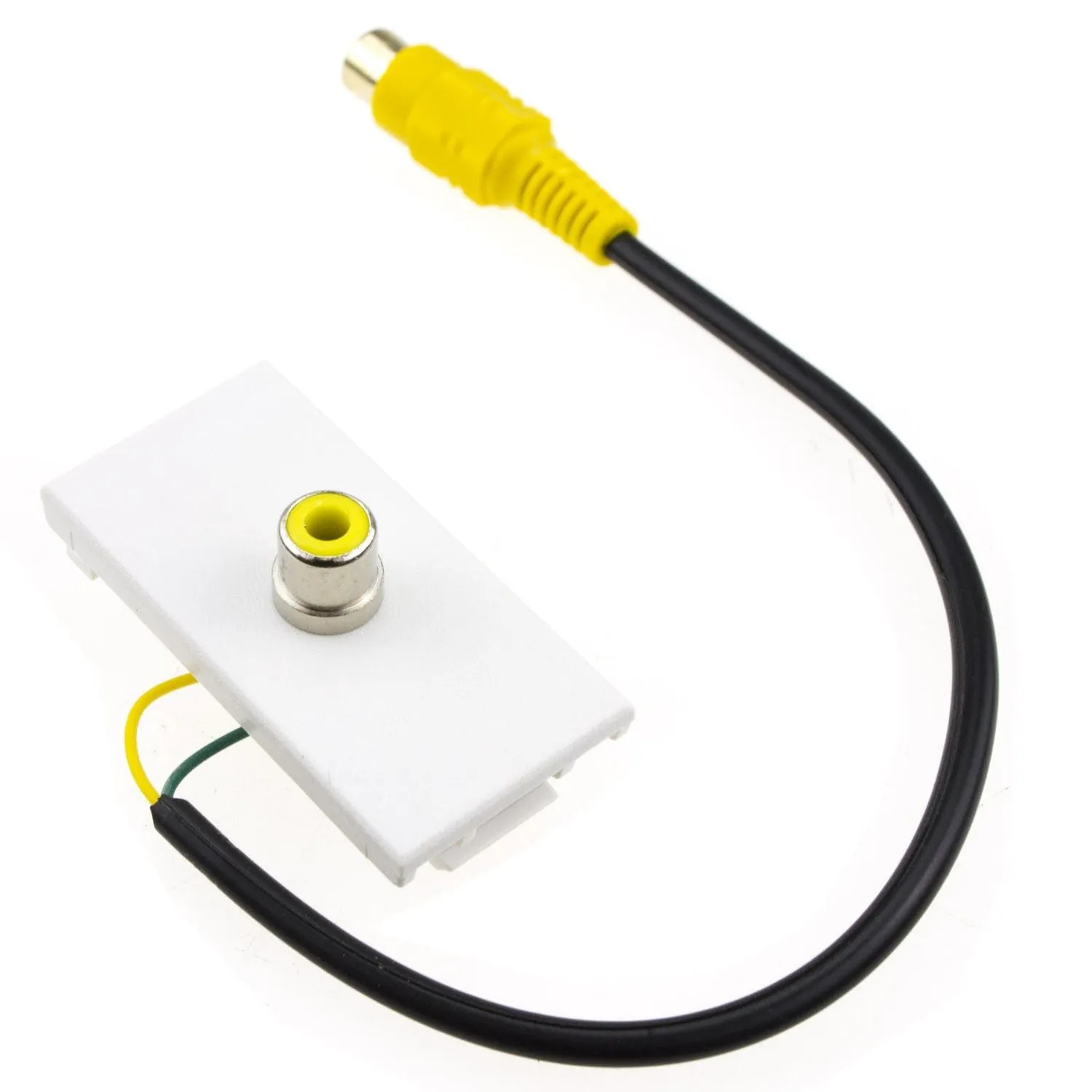 Kenable Composite SPDIF Unterputzmodul gelb 15 cm