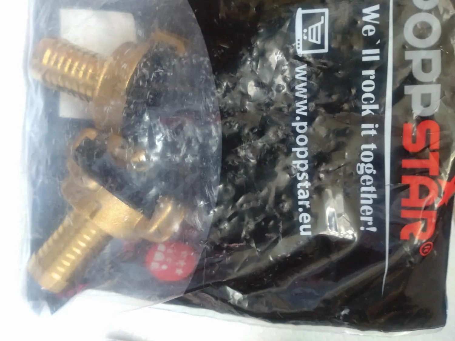 Poppstar Schnellkupplung 1 Zoll 2er-Set Messing