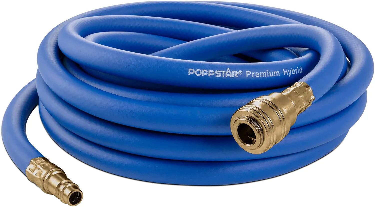 Poppstar Druckluftschlauch 50m NW 7,2 Luftschlauch blau 20bar