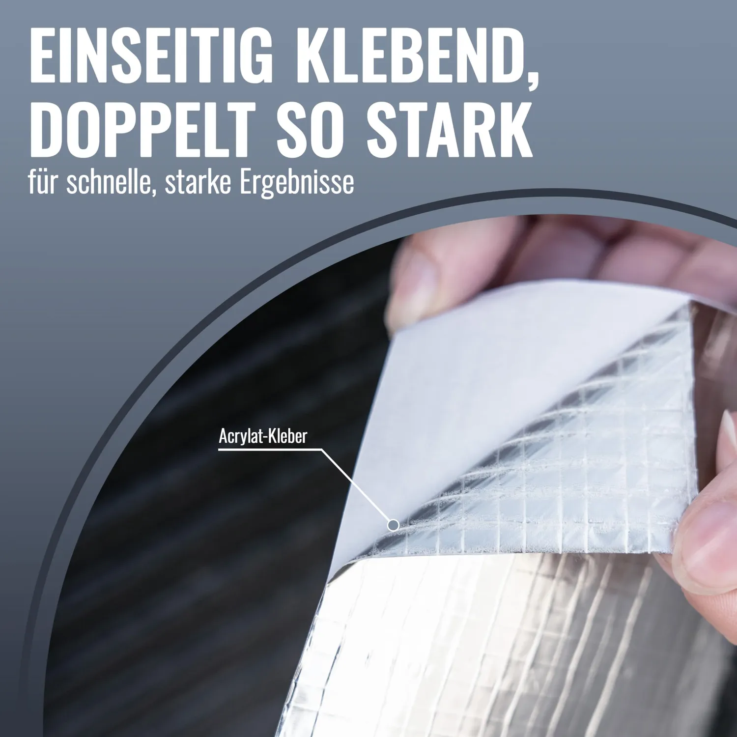 Poppstar Alu-Klebeband 50m x 48mm hitzebeständig
