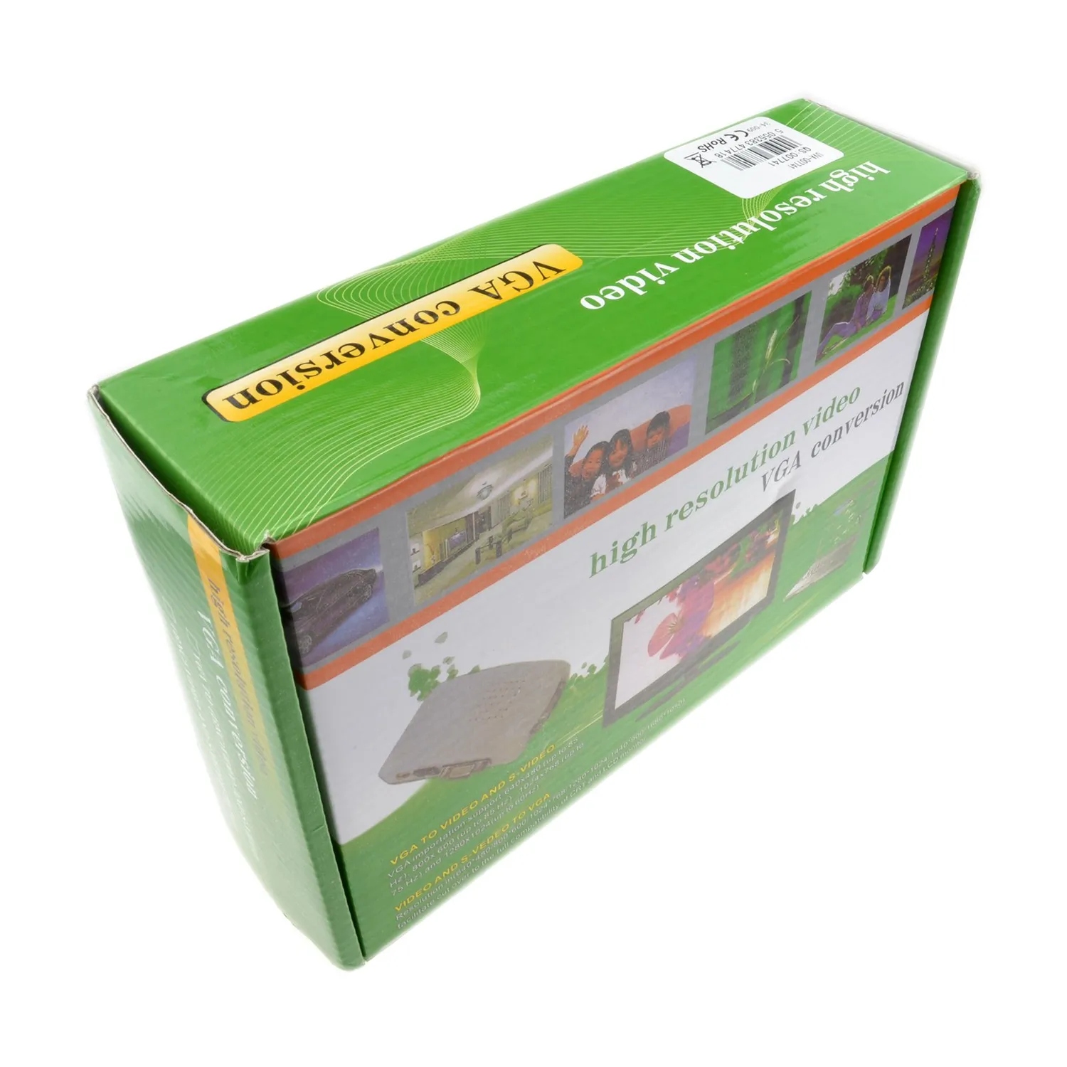Kenable Composite S-Video zu VGA Konverter mit Netzteil