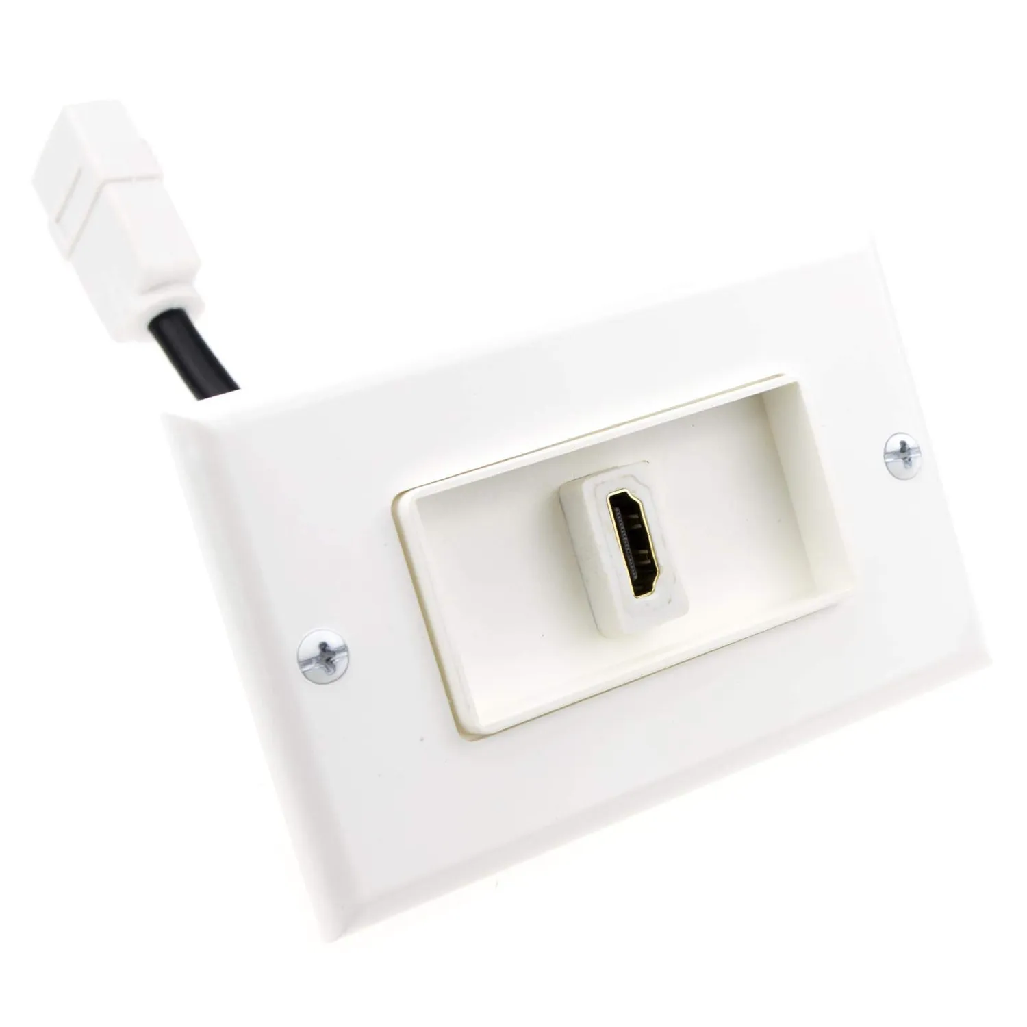 Kenable HDMI Wandplatte Euro Unterputz 1-Port Einzeln