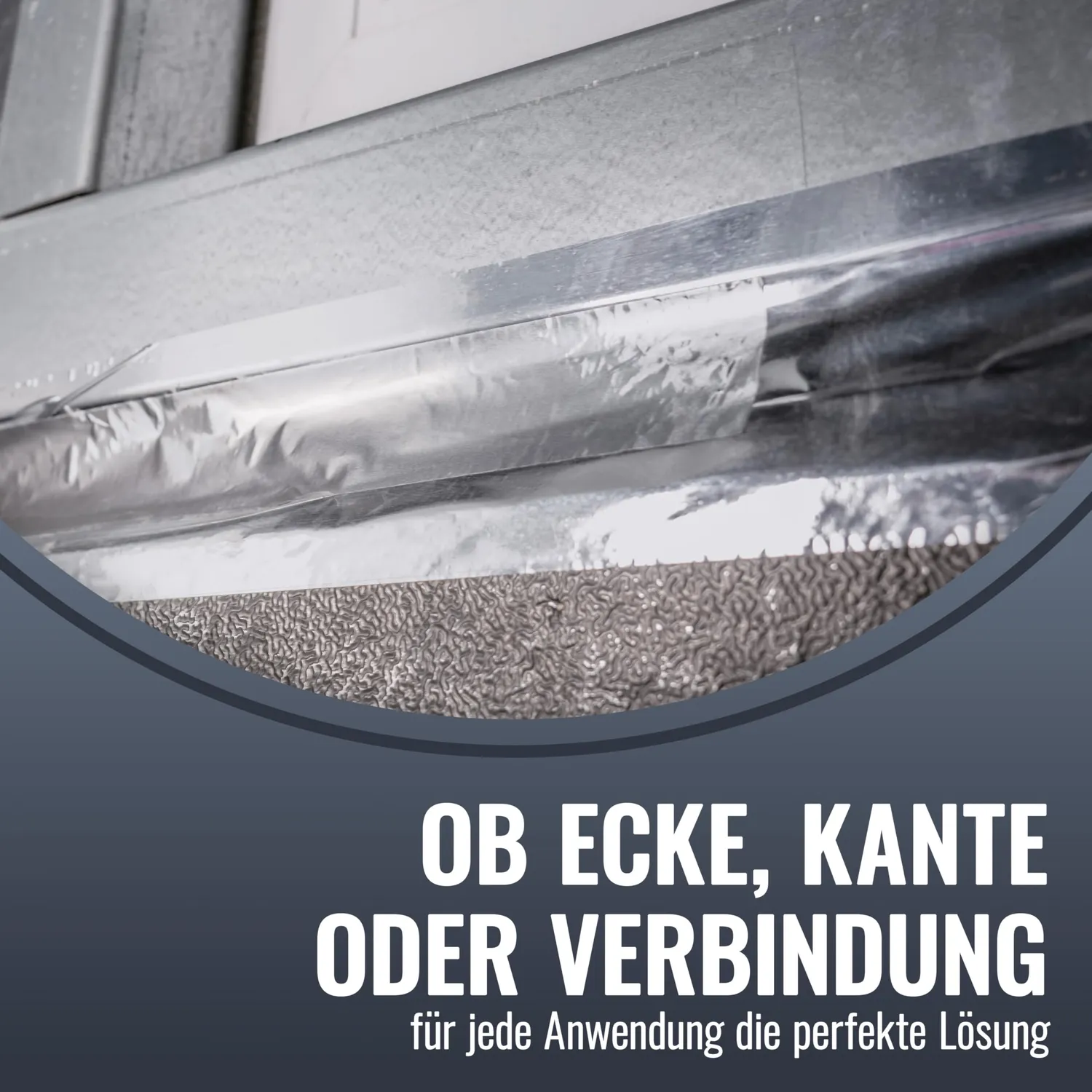 Poppstar Alu-Klebeband 50m x 72mm hitzebeständig