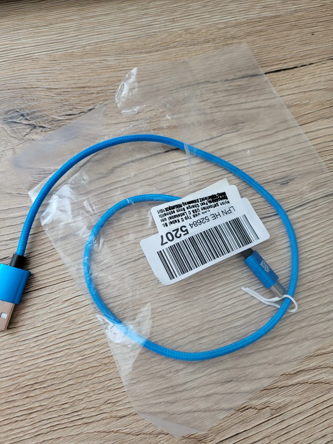 JAMEGA USB-C Ladekabel 0,5m Gold Nylon 3A Fast Charge