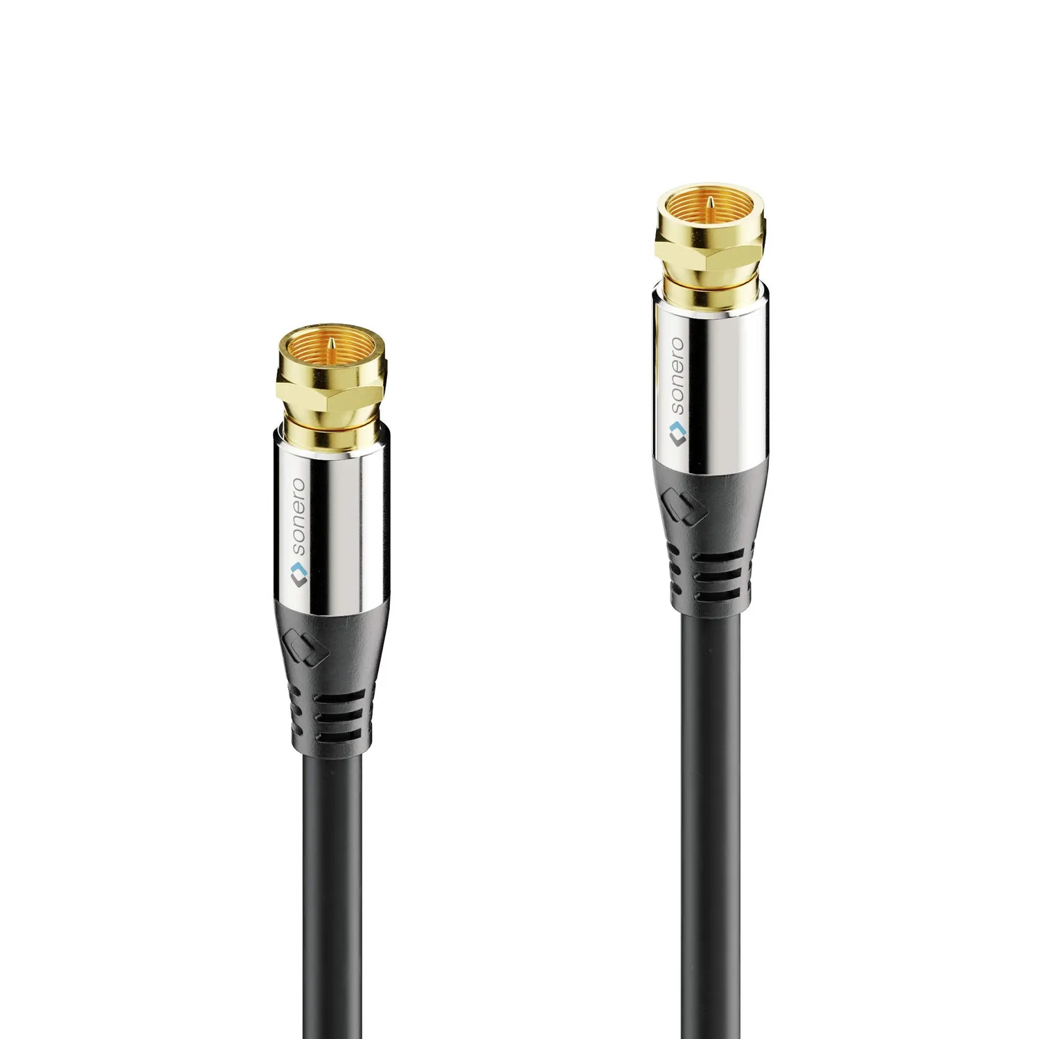 Sonero S-SC000-030 Sat Antennenkabel 3m schwarz F-Stecker
