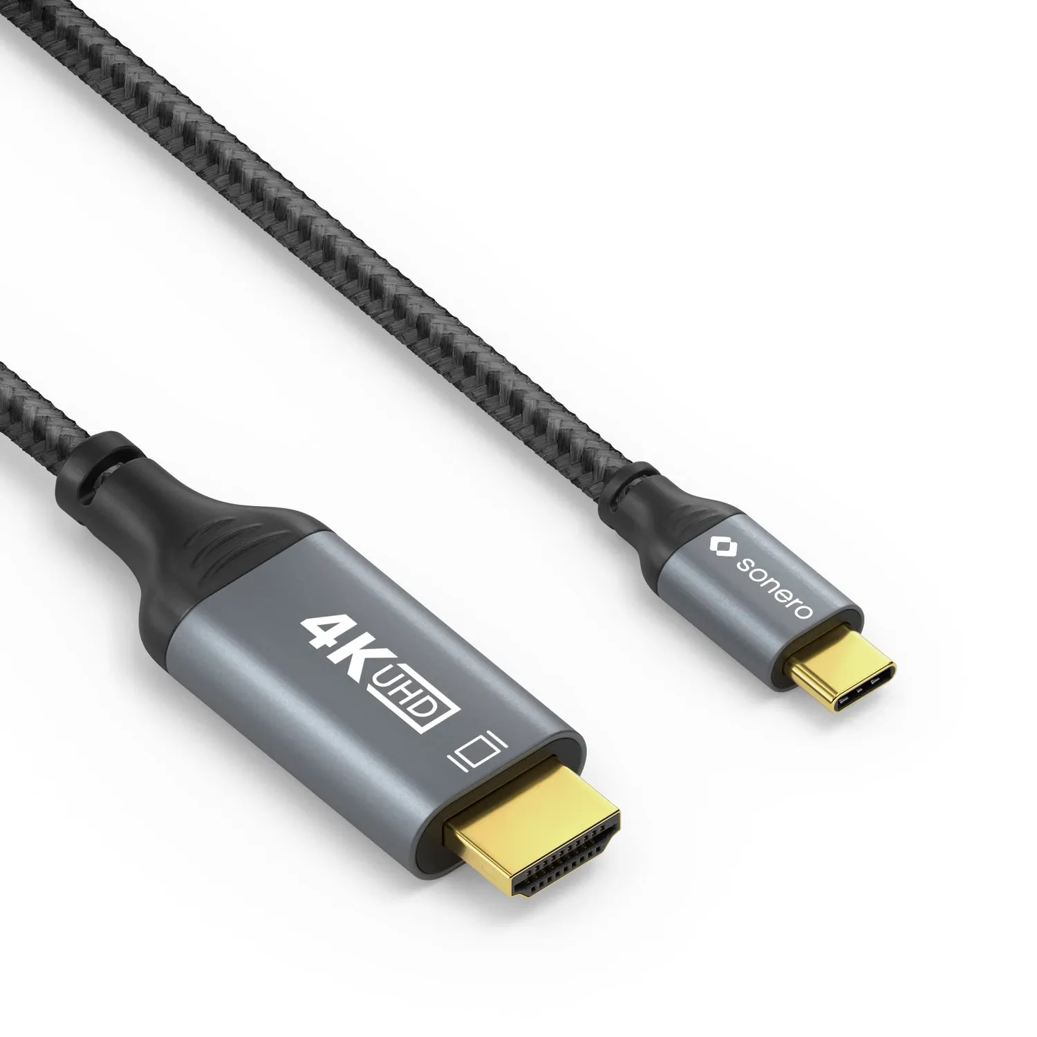 Sonero USB-C-HDMI-Kabel 1 m grau 4K 60 Hz