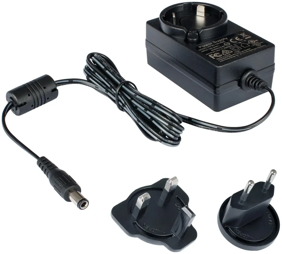 Poppstar 12V 2A Netzteil 5,5/2,5mm 24W EU+UK