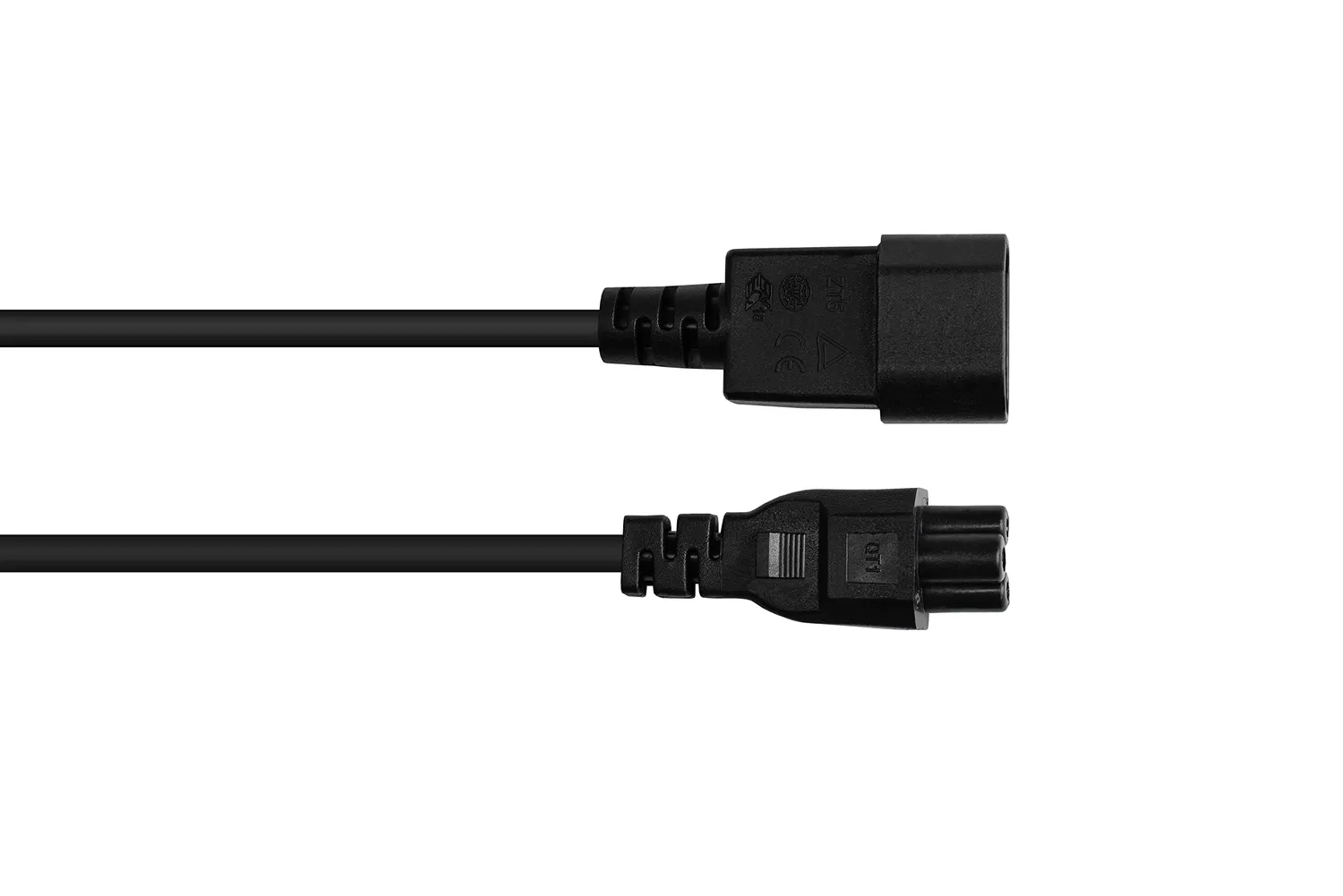 Good Connections C14-C5 Kaltgeräteverlängerung 1 m schwarz