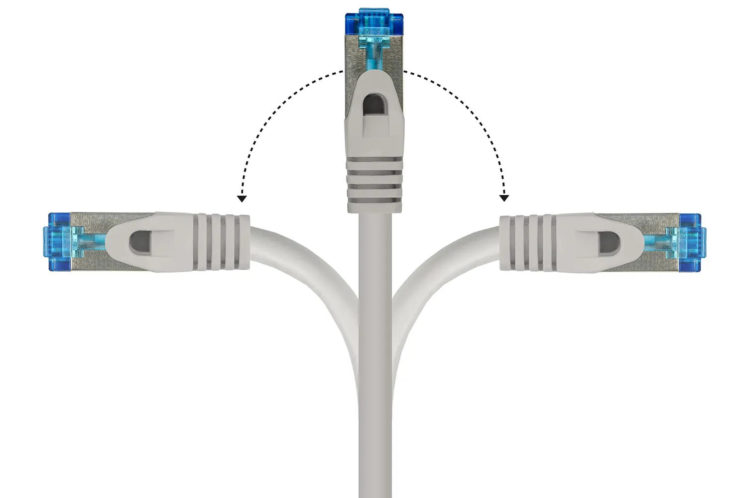 Good Connections SmartFLEX Cat.6A Patchkabel 1 m grau 10 Gbit