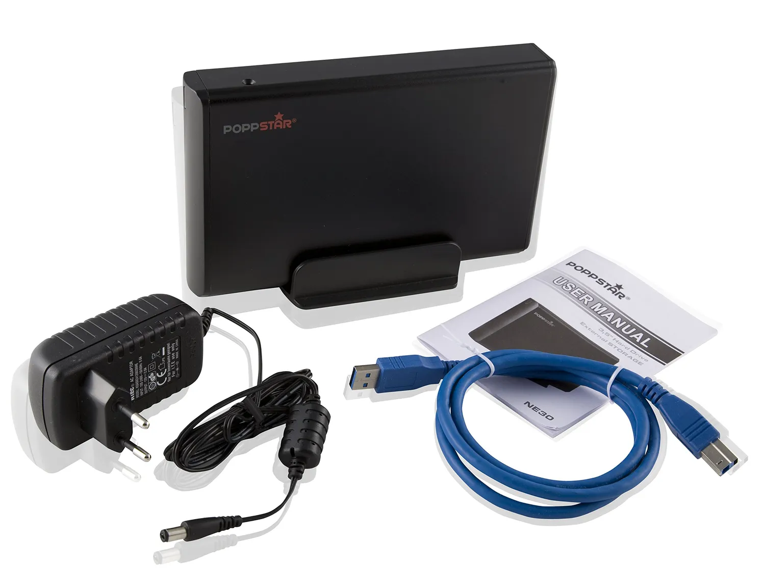 Poppstar SE15 SATA Gehäuse 2,5" USB Backup