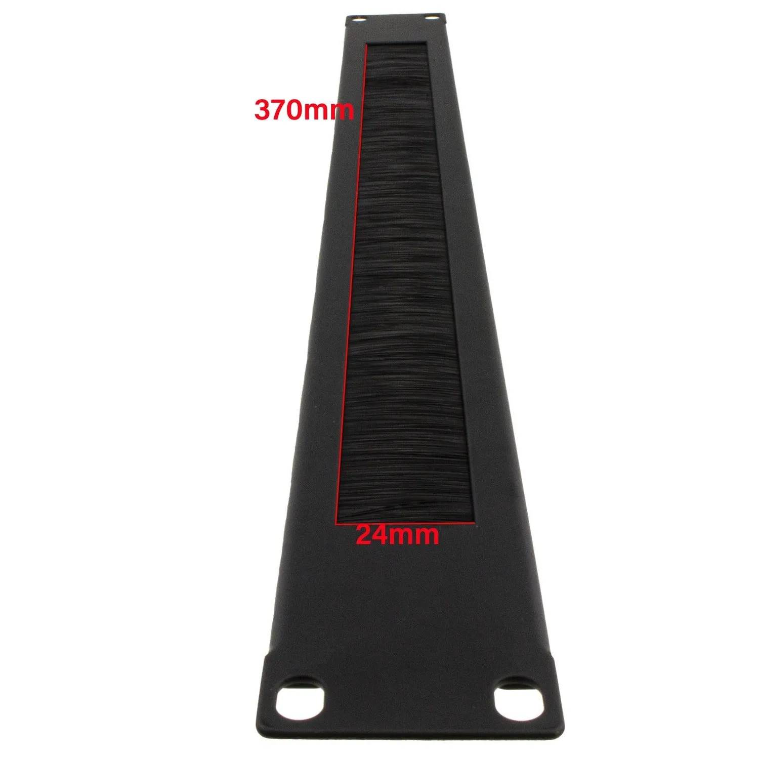 Kenable Bürstenpanel 1U 19 Zoll Kabelmanagement schwarz