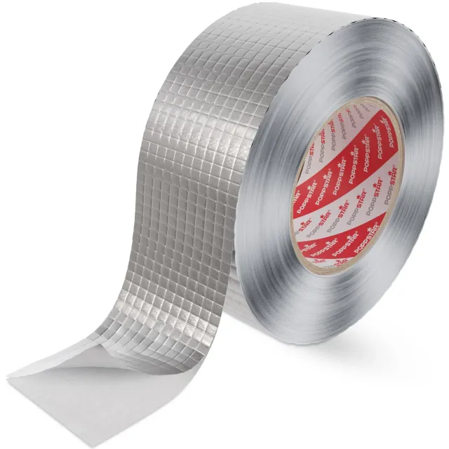 Poppstar Alu-Klebeband 50m x 48mm hitzebeständig