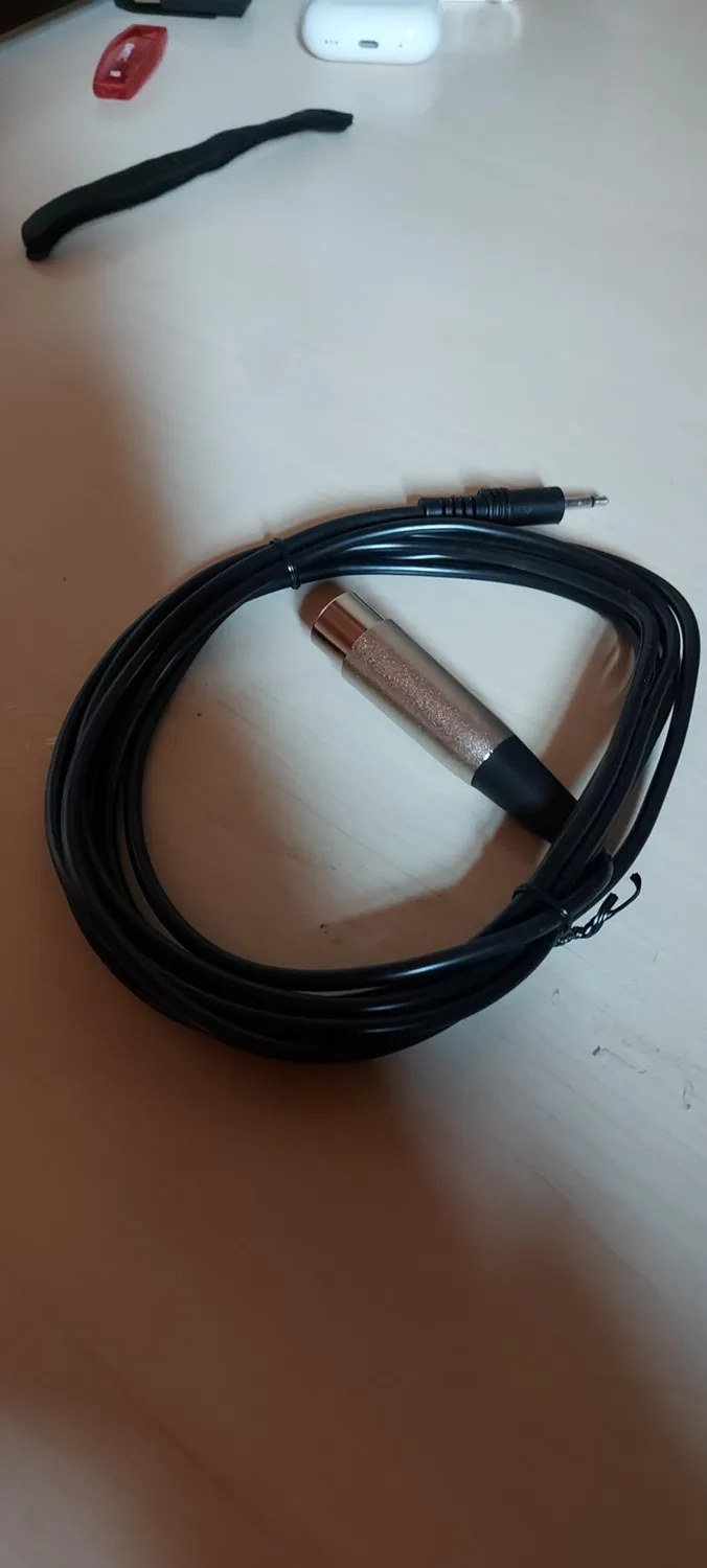 Kenable 3,5mm Klinke auf XLR Kabel 2m schwarz mono