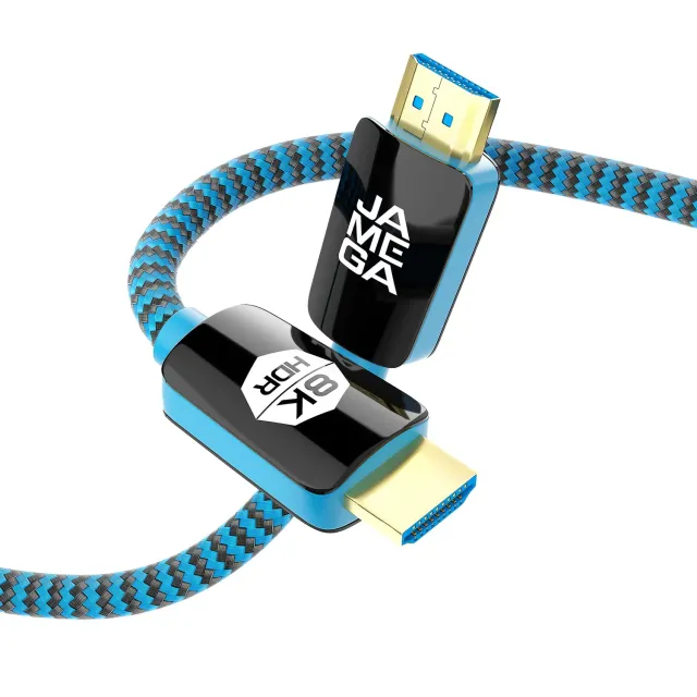 JAMEGA 8K HDMI Kabel 2.1 2m 48Gbps schwarz