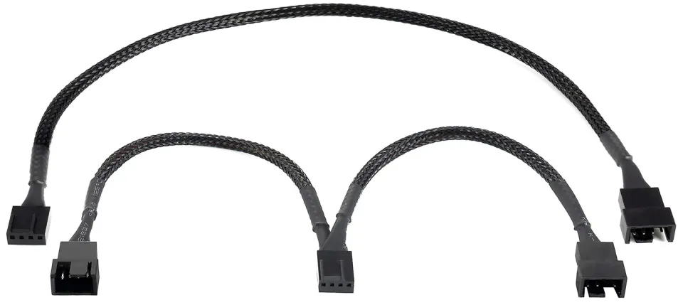 Poppstar PWM Lüfter Kabel Set 4-Pin Y-Kabel 15cm