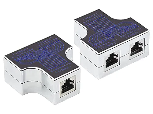 Good Connections T-Adapter RJ45 1 zu 2 Buchsen Verteiler 1:1
