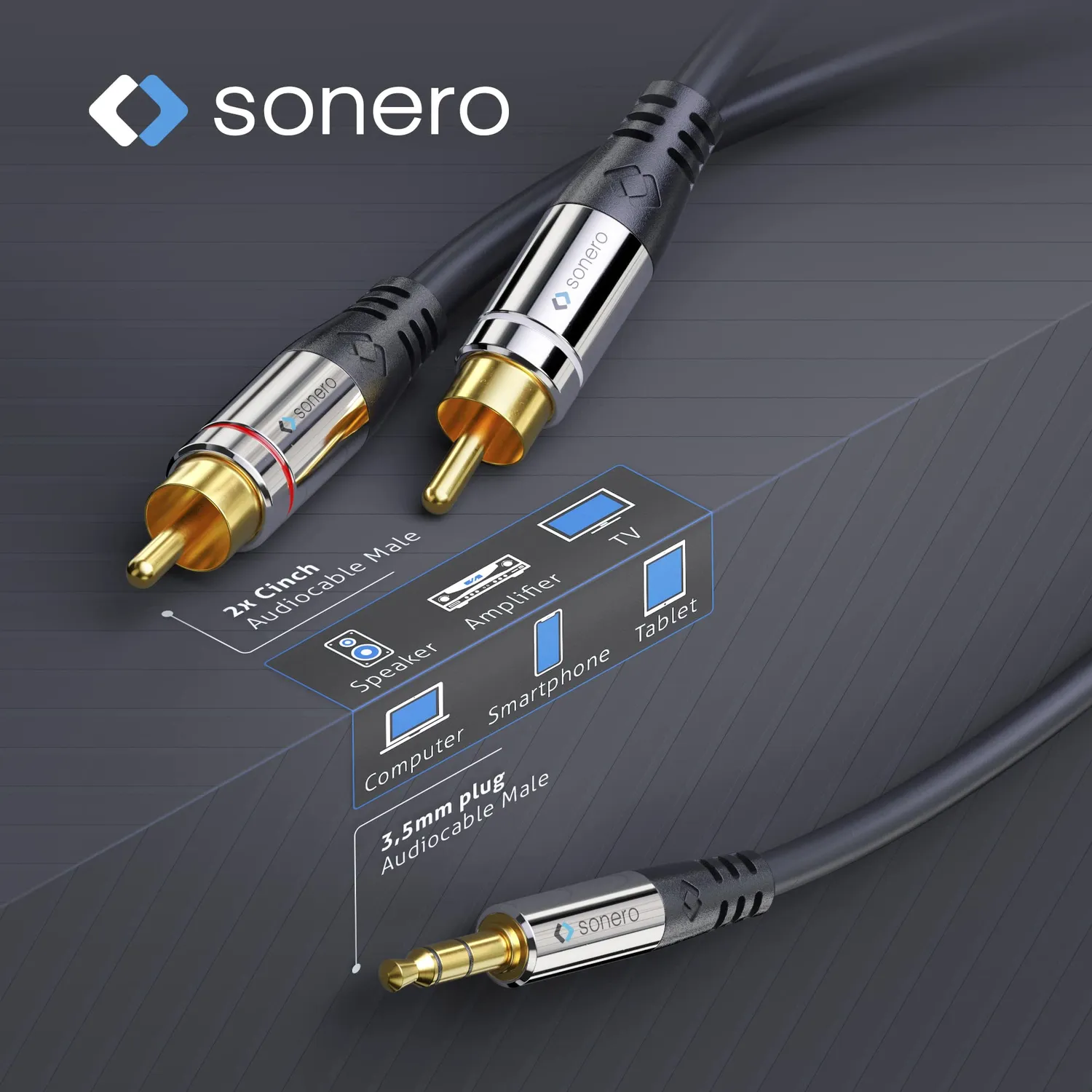 Sonero X-AOC350-400 DisplayPort 1.4 Kabel 40 m 8K Glasfaser