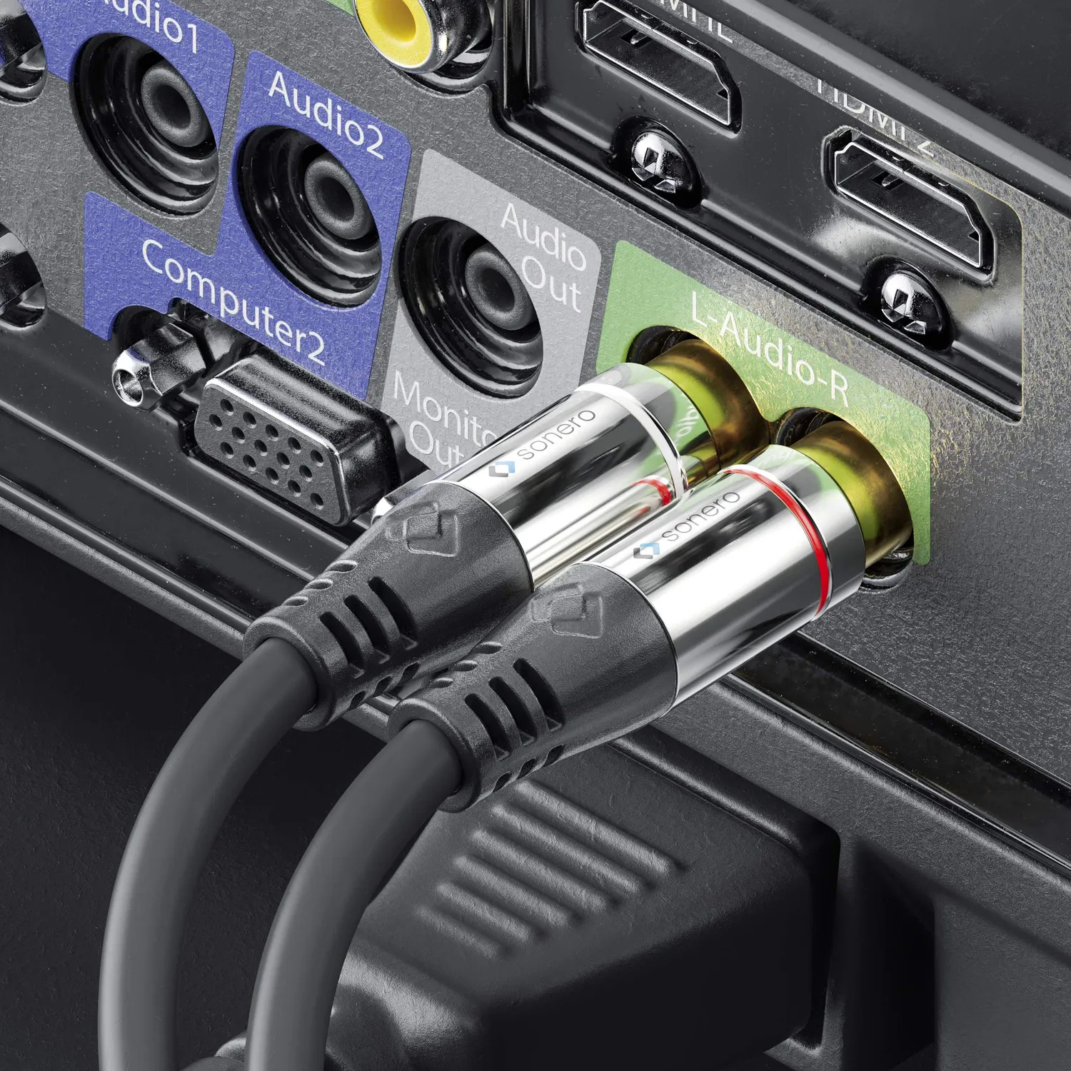 Sonero Premium S-ACA004 Audio Adapter 0,20 m Cinch-Klinke