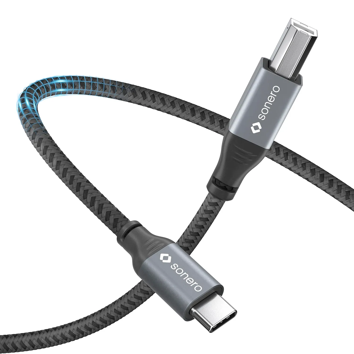Sonero SPC-U020-010 USB Kabel 1m C auf B 480 MB/s