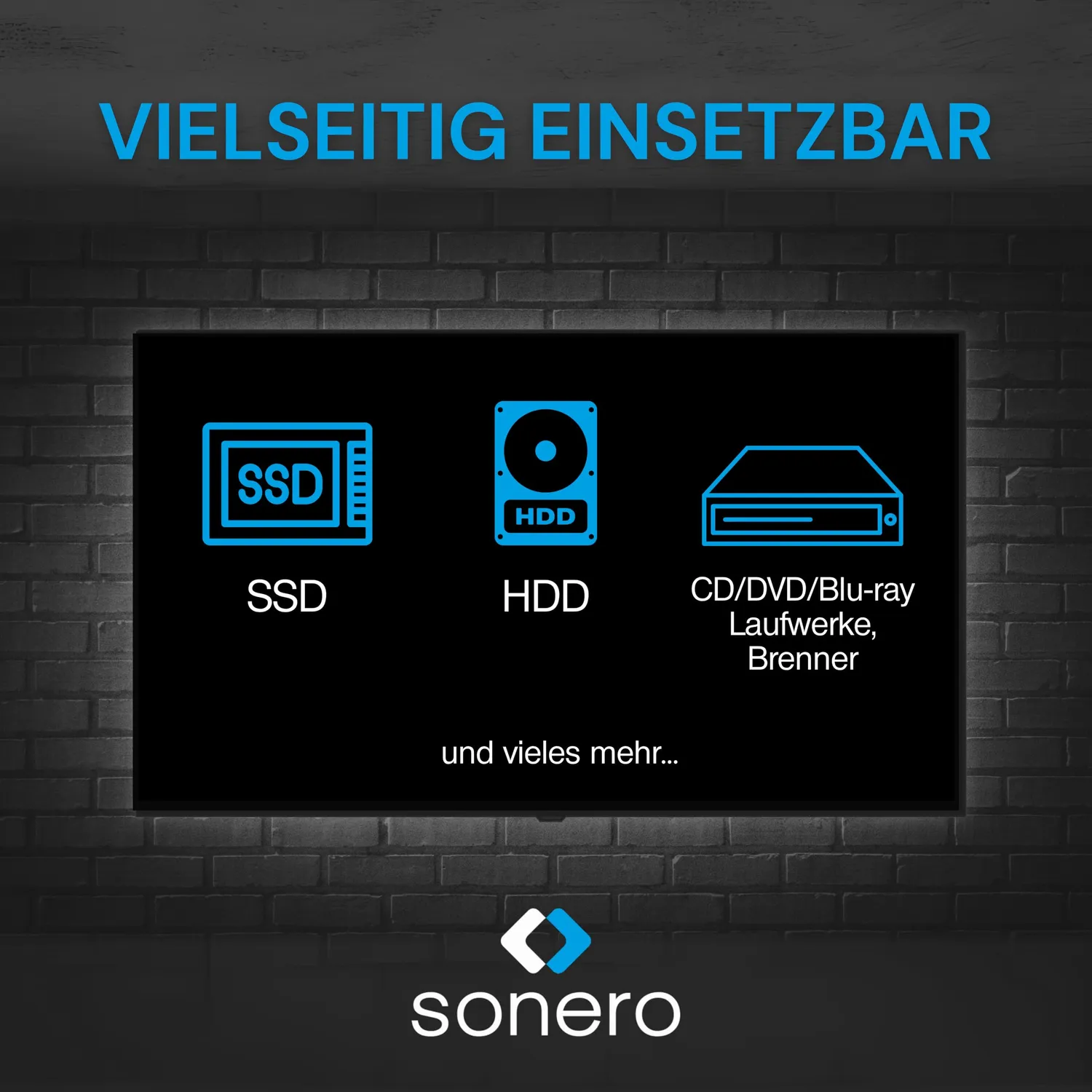 Sonero X-SATA010-050B-SET3 SATA-Kabel 3x 0,5 m blau 6Gb/s