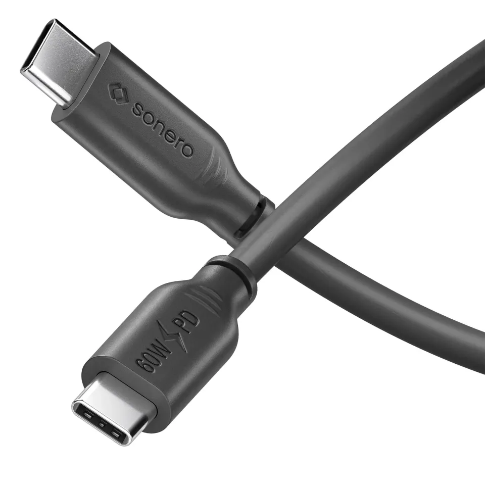 Sonero SPC-U200-010 USB-C Kabel 60W 1 m schwarz