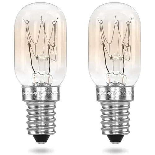 Poppstar Kühlschranklampe E14 15W warmweiß 2er Pack