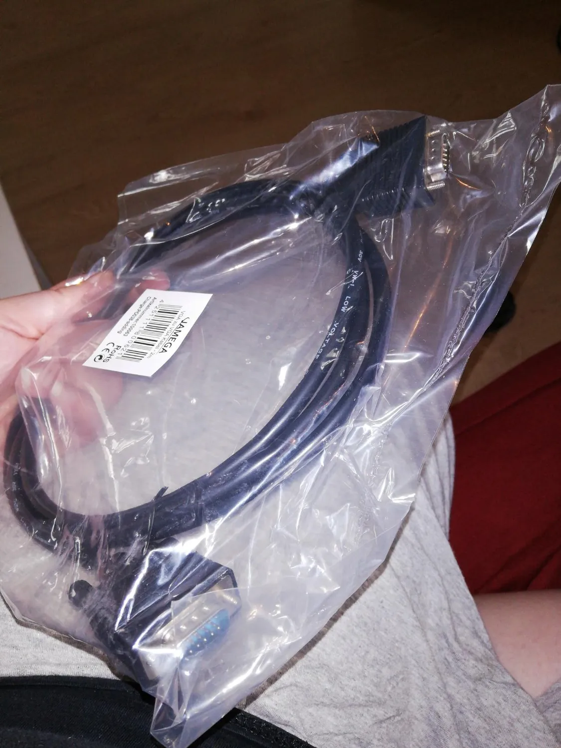 Jamega VGA Kabel 1m Full HD Monitorkabel 15-polig