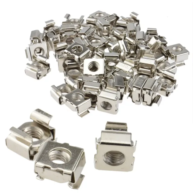 Kenable M6 Käfigmuttern 6mm Rack-Montage 50 Stück Stahl
