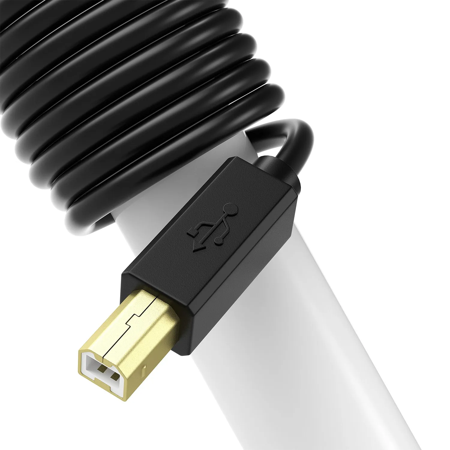 JAMEGA Druckerkabel USB A auf B 0,5m vergoldet