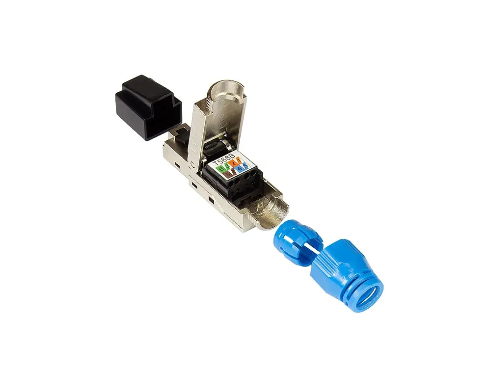 Good Connections Cat.8.1 RJ45-Netzwerkstecker Metall werkzeuglos