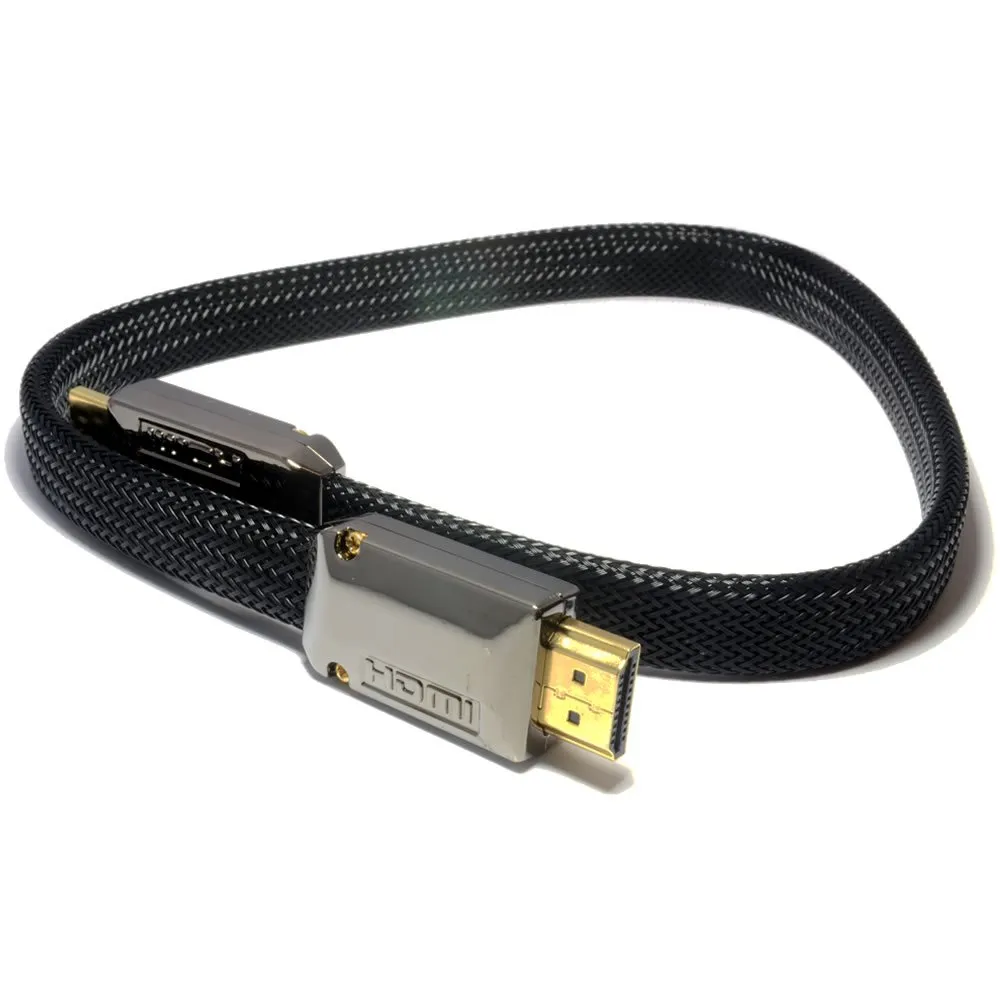 Kenable Profi Flach HDMI 2.0 Kabel 0,5 m 4K geflochten