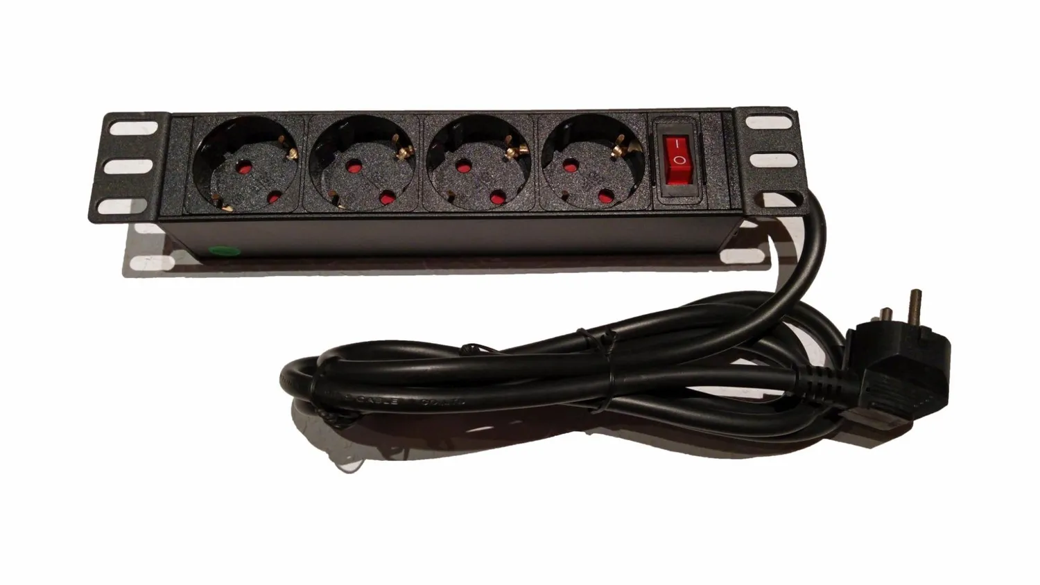 Good Connections 10" Steckdosenleiste 4-fach 1,8 m schwarz