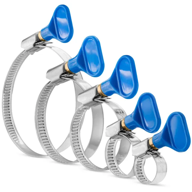Poppstar Schlauchschellen Flügelmutter 10-70 mm 25 St.