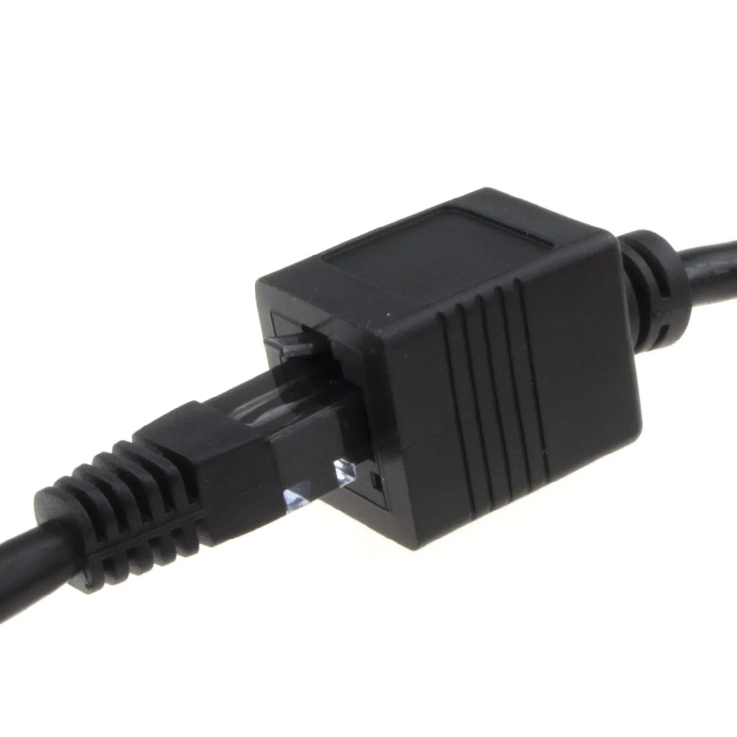 Kenable CAT6 RJ45 Netzwerk-Verlängerungskabel 0,15m Schwarz Kupfer
