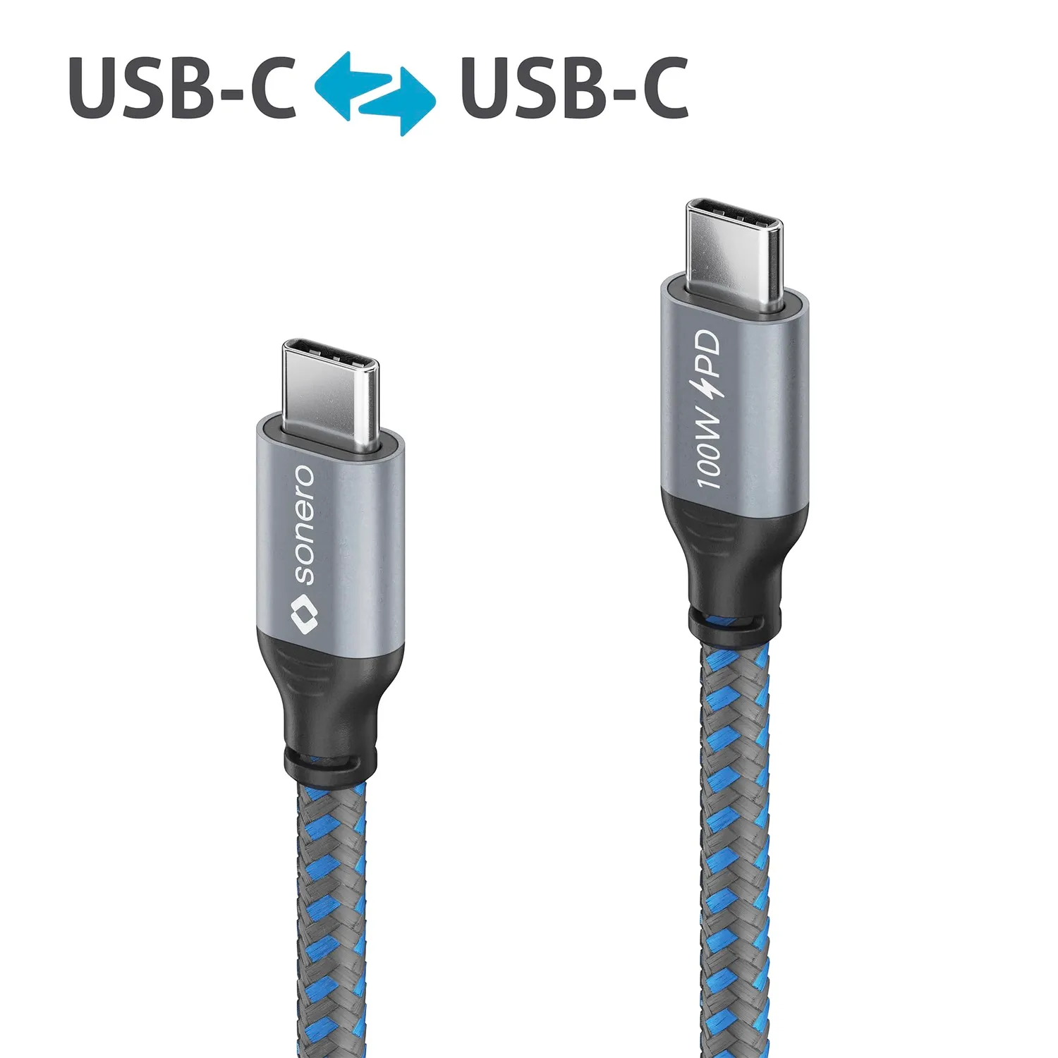 Sonero SPC-U310-005 USB-C Ladekabel 0,5 m 100W