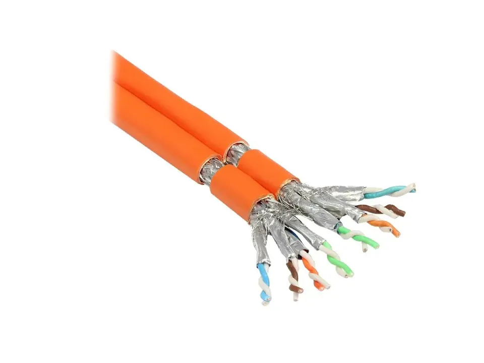 Good Connections Cat.7 Verlegekabel Duplex 500m orange halogenfrei