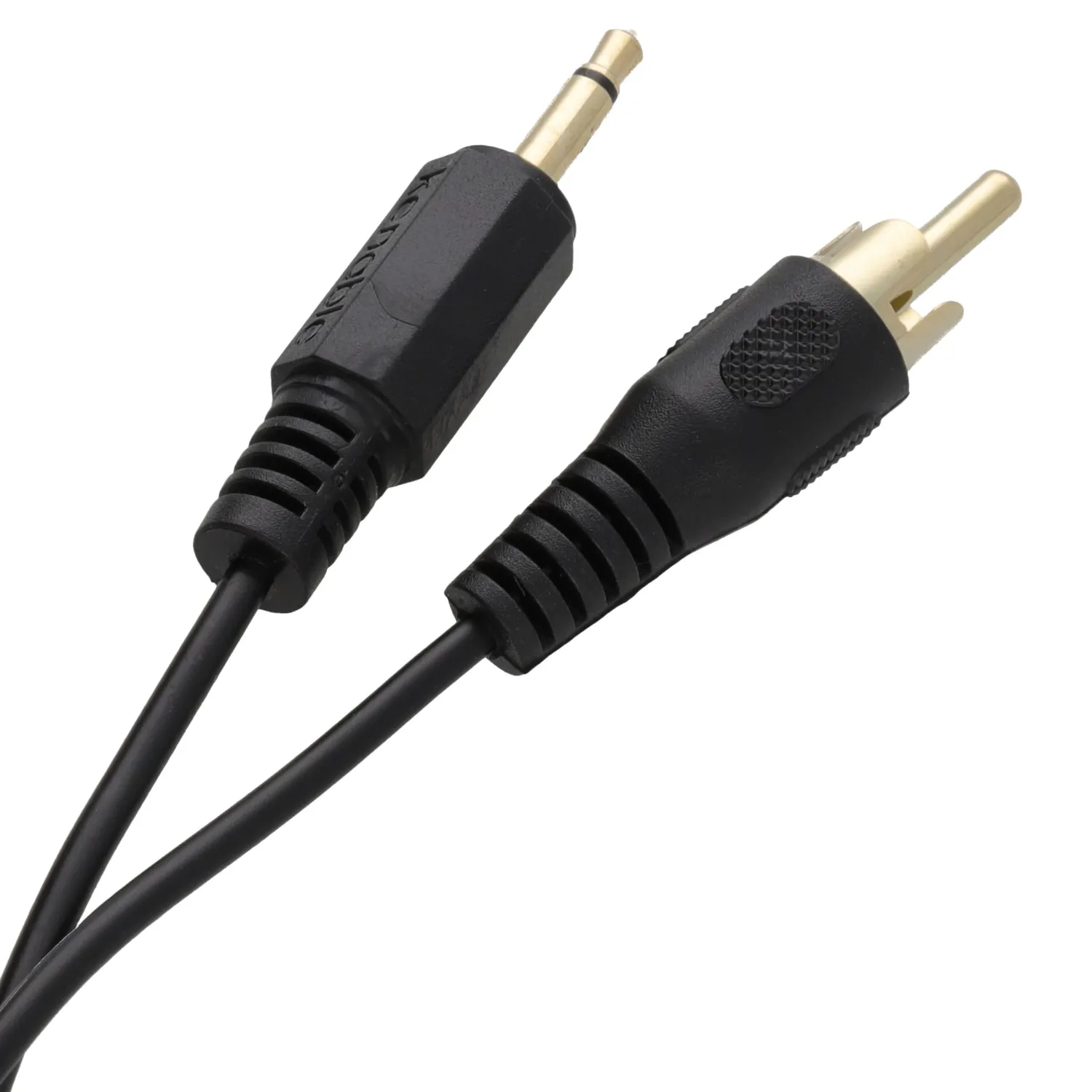 Kenable 3,5mm Mono Klinke Cinch Kabel 1m schwarz