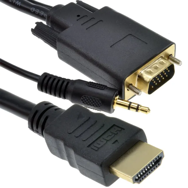 Kenable 77HDMI-VGCBL HDMI zu VGA Kabel 1 m mit Audio Full HD