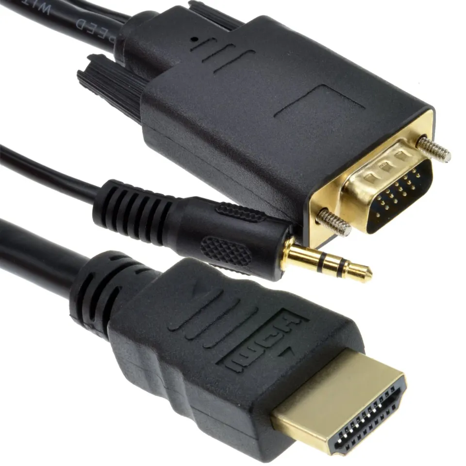 Kenable 77HDMI-VGCBL HDMI zu VGA Kabel 1 m mit Audio Full HD