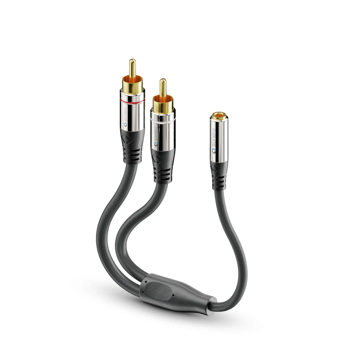 Sonero Premium S-ACA004 Audio Adapter 0,20 m Cinch-Klinke