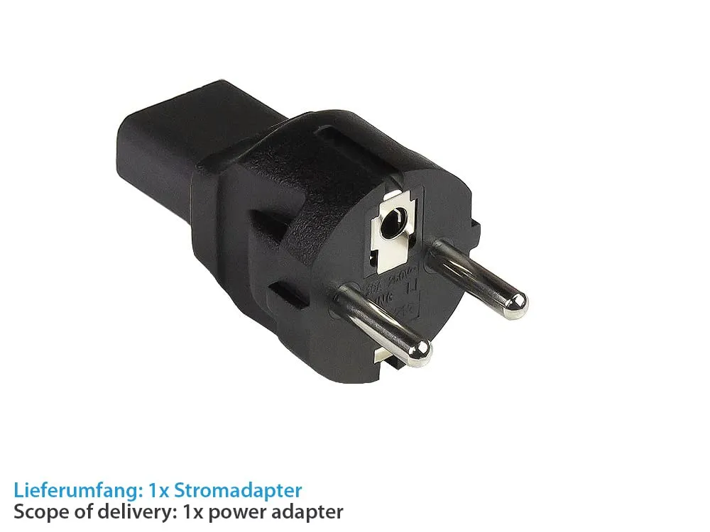 Good Connections PA-0030S Stromadapter schwarz CEE 7/7-C13