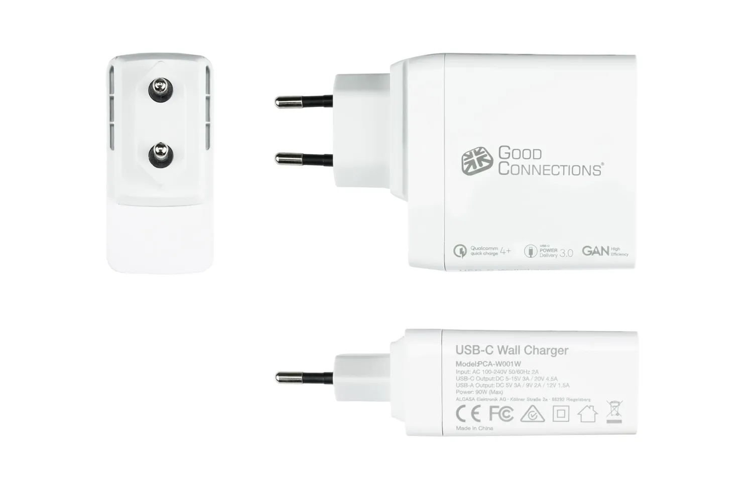 Good Connections Ladegerät 100W GaN 3-Port weiß