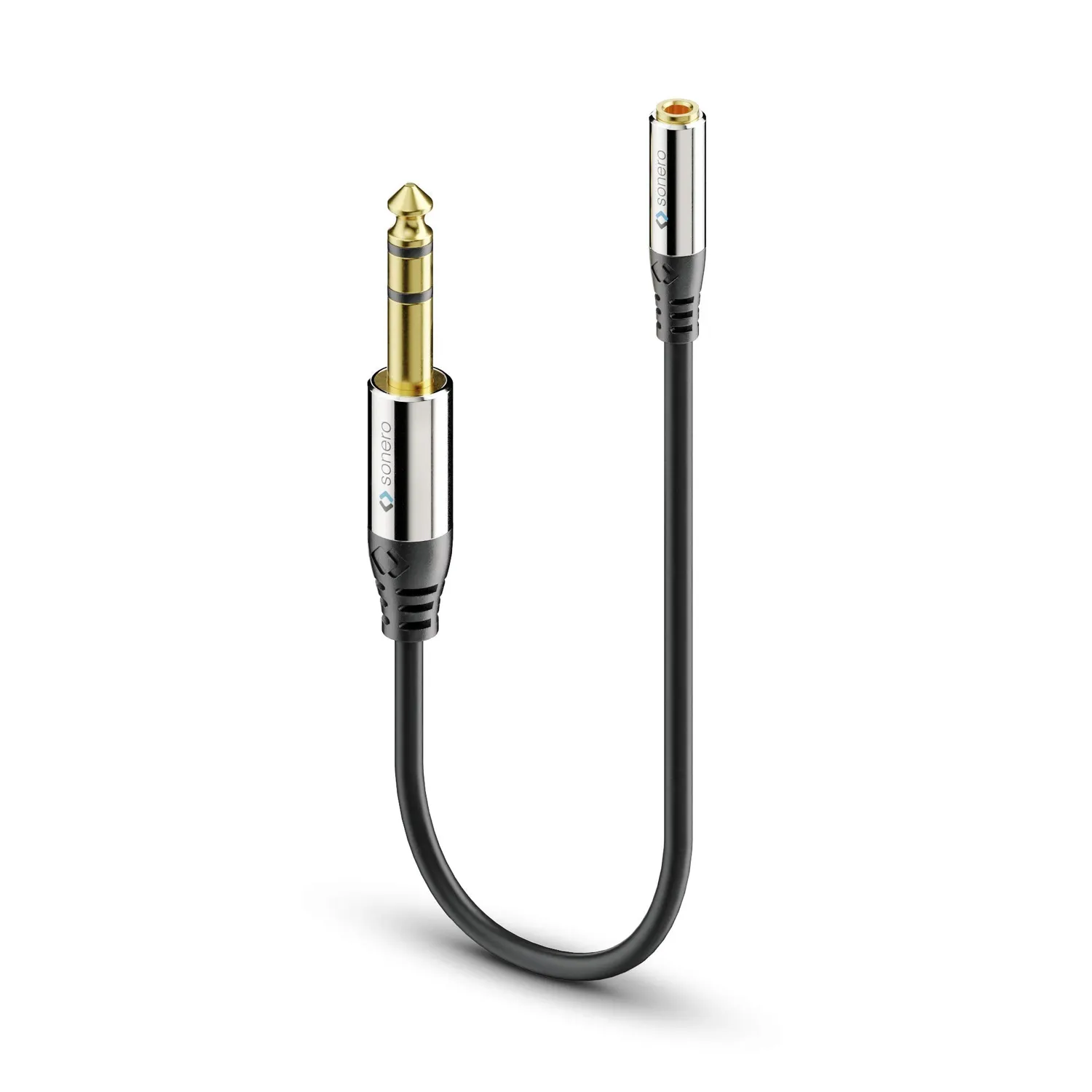 Sonero S-ACA006 Kopfhörer Adapter 0,2m 6,3mm schwarz
