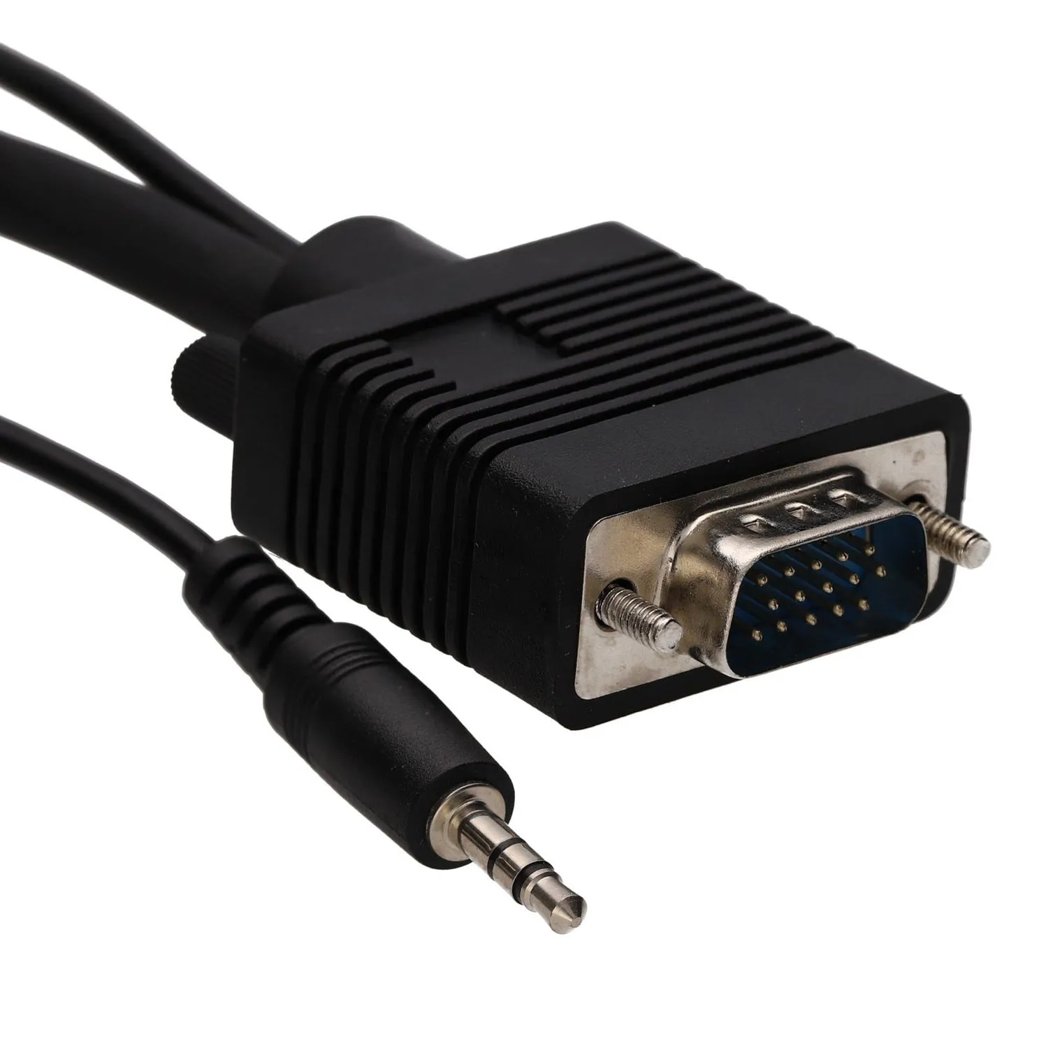 Kenable VGA Kabel mit Audio 3,5mm Klinke 3m schwarz