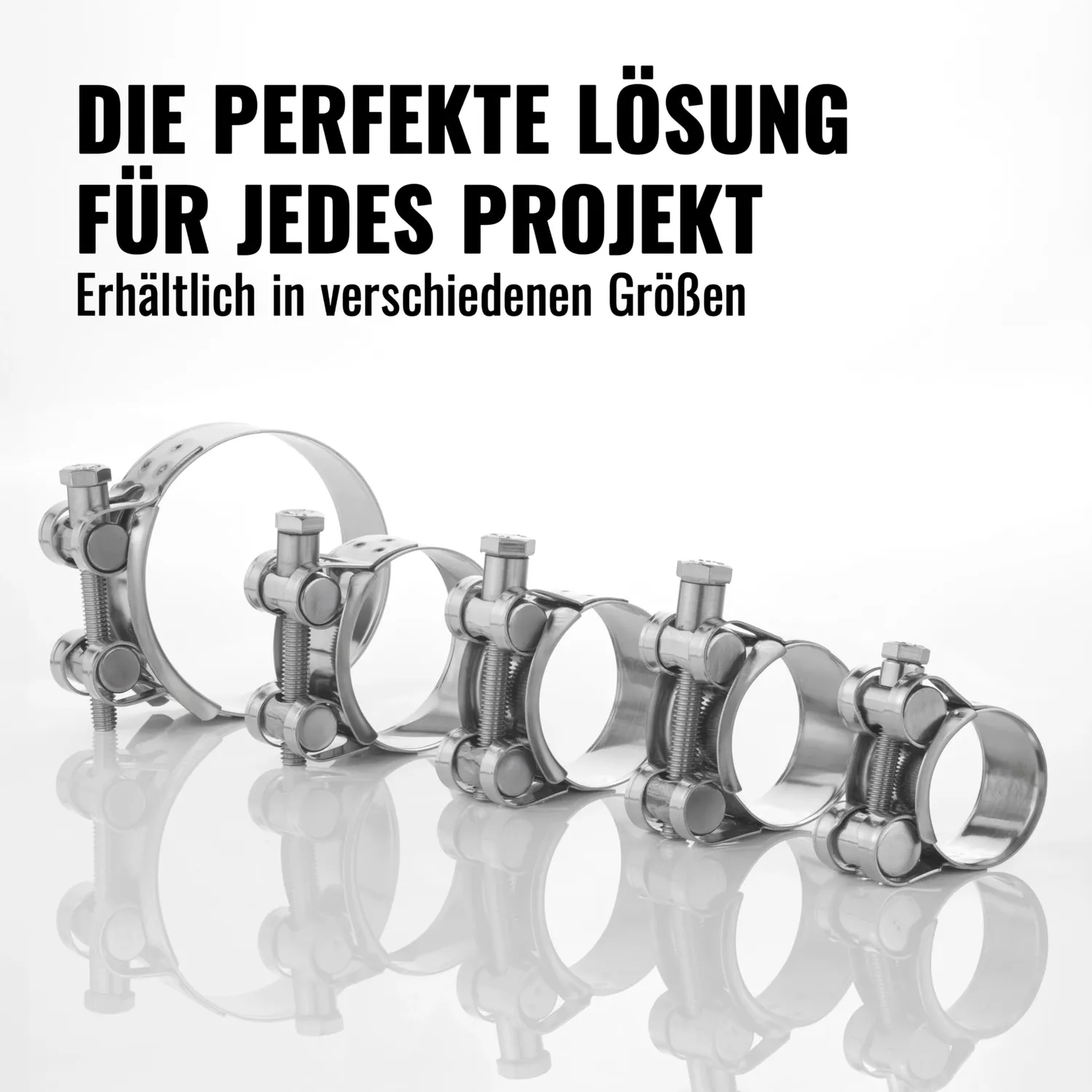 Poppstar Gelenkbolzenschelle Edelstahl 40-43mm 2 Stück