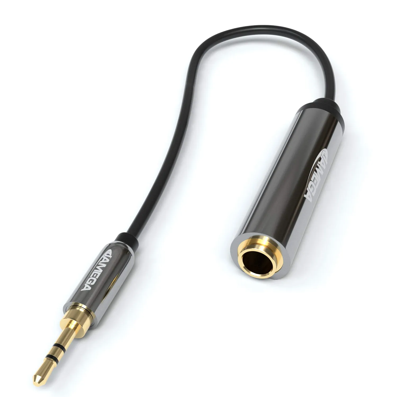 Jamega Stereo Klinken Adapter 0,1 m 3,5 mm auf 6,3 mm