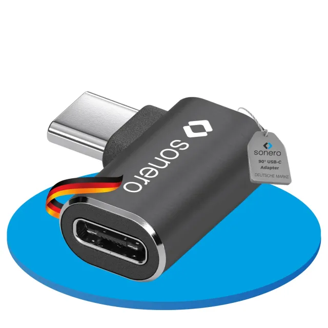 Sonero X-UA133 USB-C Winkeladapter 40Gbps 240W schwarz