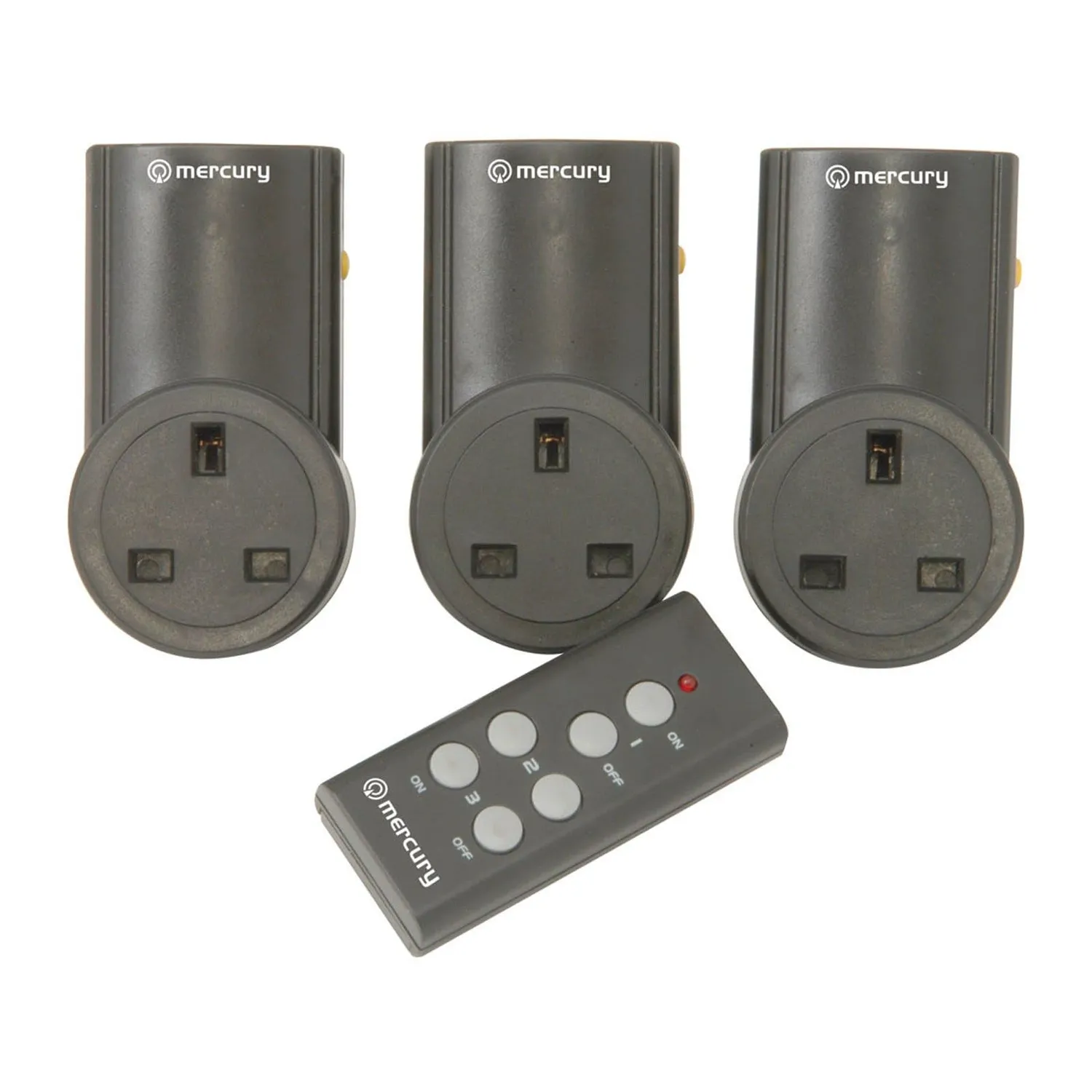 Kenable Funksteckdosen 3er Set mit Fernbedienung 10 A 2400 W