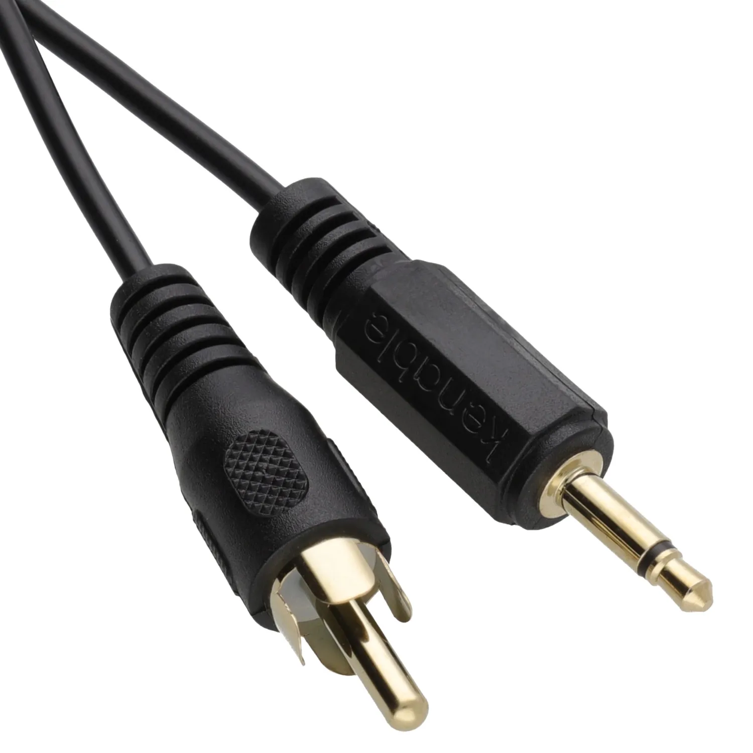 Kenable 3,5mm Mono Klinke Cinch Kabel 1m schwarz