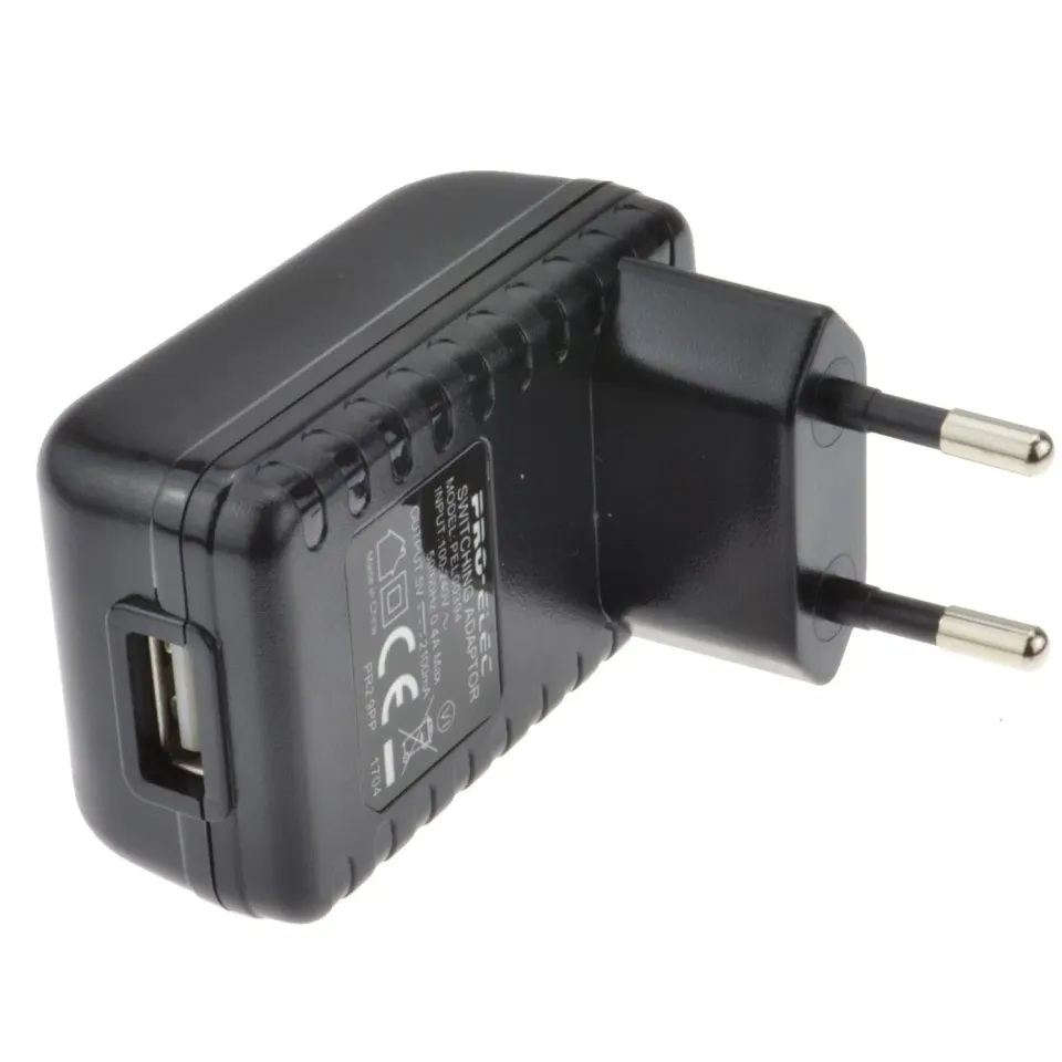 Kenable USB Ladegerät Eurostecker 2,1A schwarz